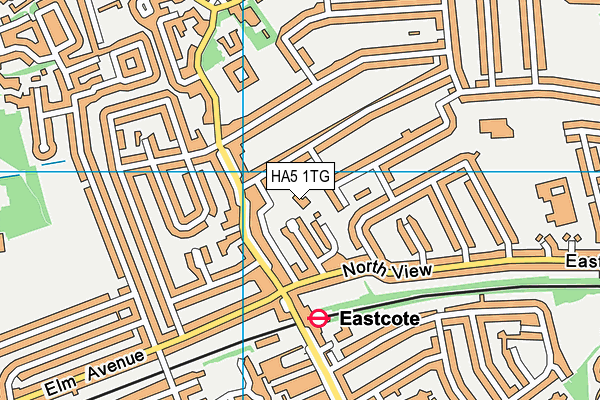 HA5 1TG map - OS VectorMap District (Ordnance Survey) HA5 1TG map - OS VectorMap District (Ordnance Survey)