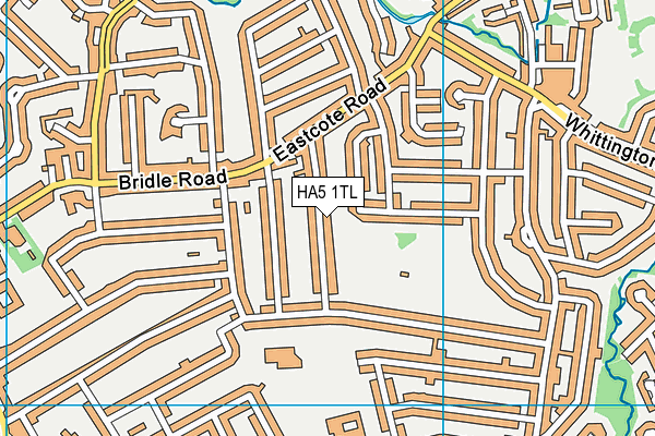 HA5 1TL map - OS VectorMap District (Ordnance Survey) HA5 1TL map - OS VectorMap District (Ordnance Survey)