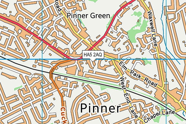 HA5 2AQ map - OS VectorMap District (Ordnance Survey) HA5 2AQ map - OS VectorMap District (Ordnance Survey)
