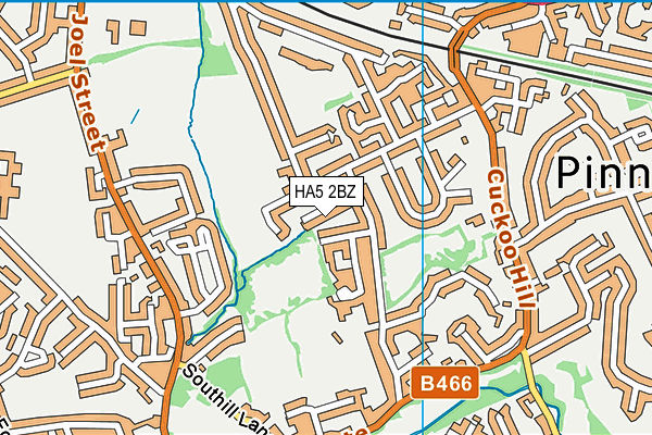 HA5 2BZ map - OS VectorMap District (Ordnance Survey) HA5 2BZ map - OS VectorMap District (Ordnance Survey)