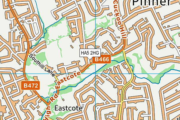 HA5 2HG map - OS VectorMap District (Ordnance Survey) HA5 2HG map - OS VectorMap District (Ordnance Survey)