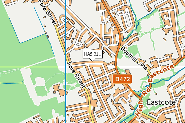 HA5 2JL map - OS VectorMap District (Ordnance Survey) HA5 2JL map - OS VectorMap District (Ordnance Survey)