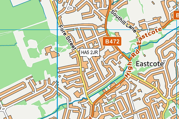 HA5 2JR map - OS VectorMap District (Ordnance Survey) HA5 2JR map - OS VectorMap District (Ordnance Survey)