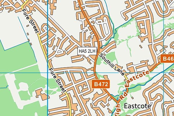 HA5 2LH map - OS VectorMap District (Ordnance Survey) HA5 2LH map - OS VectorMap District (Ordnance Survey)
