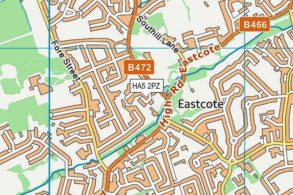 HA5 2PZ map - OS VectorMap District (Ordnance Survey) HA5 2PZ map - OS VectorMap District (Ordnance Survey)
