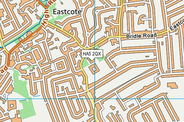 HA5 2QX map - OS VectorMap District (Ordnance Survey) HA5 2QX map - OS VectorMap District (Ordnance Survey)