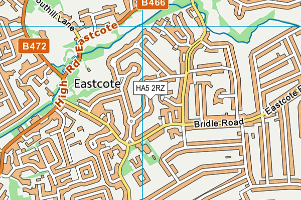 HA5 2RZ map - OS VectorMap District (Ordnance Survey) HA5 2RZ map - OS VectorMap District (Ordnance Survey)