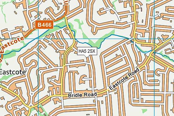 HA5 2SX map - OS VectorMap District (Ordnance Survey) HA5 2SX map - OS VectorMap District (Ordnance Survey)