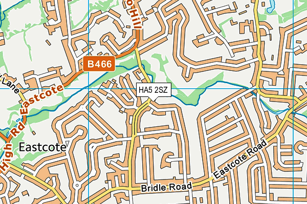 HA5 2SZ map - OS VectorMap District (Ordnance Survey) HA5 2SZ map - OS VectorMap District (Ordnance Survey)