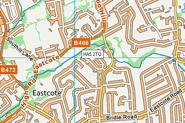 HA5 2TQ map - OS VectorMap District (Ordnance Survey) HA5 2TQ map - OS VectorMap District (Ordnance Survey)