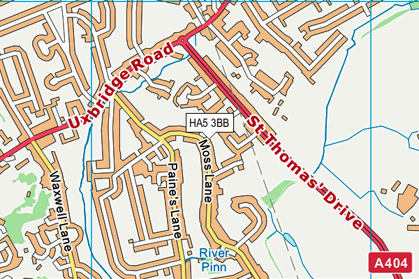 HA5 3BB map - OS VectorMap District (Ordnance Survey) HA5 3BB map - OS VectorMap District (Ordnance Survey)