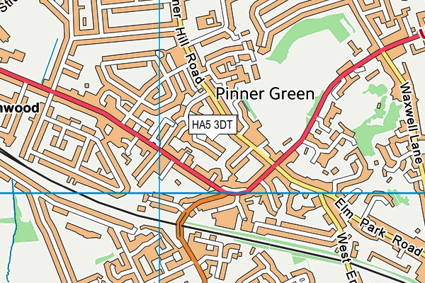 HA5 3DT map - OS VectorMap District (Ordnance Survey) HA5 3DT map - OS VectorMap District (Ordnance Survey)