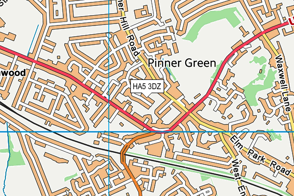 HA5 3DZ map - OS VectorMap District (Ordnance Survey) HA5 3DZ map - OS VectorMap District (Ordnance Survey)