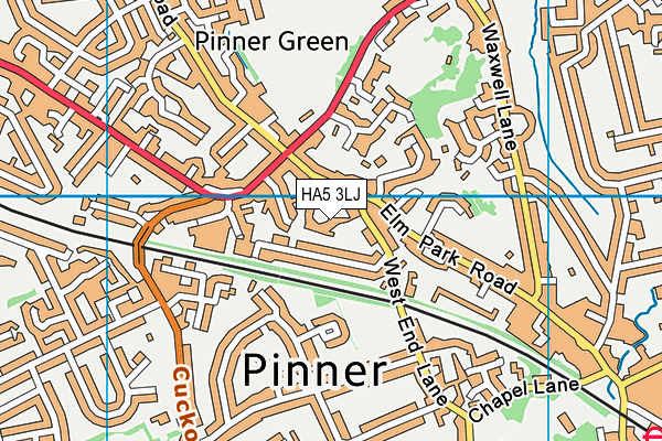 HA5 3LJ map - OS VectorMap District (Ordnance Survey) HA5 3LJ map - OS VectorMap District (Ordnance Survey)