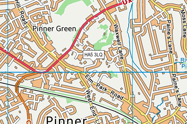 HA5 3LQ map - OS VectorMap District (Ordnance Survey) HA5 3LQ map - OS VectorMap District (Ordnance Survey)