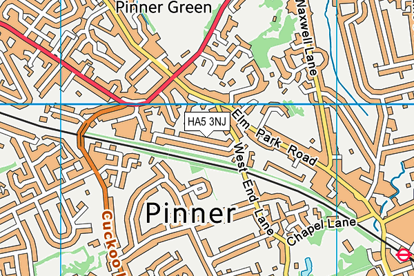 HA5 3NJ map - OS VectorMap District (Ordnance Survey) HA5 3NJ map - OS VectorMap District (Ordnance Survey)