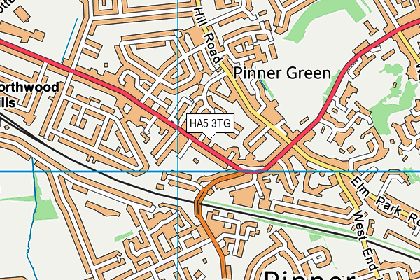 HA5 3TG map - OS VectorMap District (Ordnance Survey) HA5 3TG map - OS VectorMap District (Ordnance Survey)