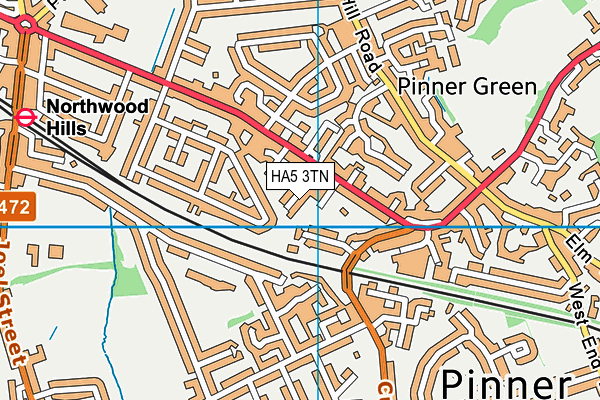 HA5 3TN map - OS VectorMap District (Ordnance Survey) HA5 3TN map - OS VectorMap District (Ordnance Survey)