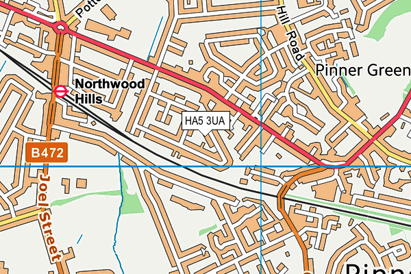 HA5 3UA map - OS VectorMap District (Ordnance Survey) HA5 3UA map - OS VectorMap District (Ordnance Survey)