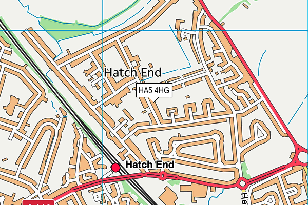 HA5 4HG map - OS VectorMap District (Ordnance Survey) HA5 4HG map - OS VectorMap District (Ordnance Survey)