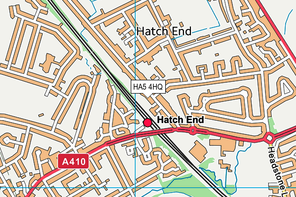 HA5 4HQ map - OS VectorMap District (Ordnance Survey) HA5 4HQ map - OS VectorMap District (Ordnance Survey)
