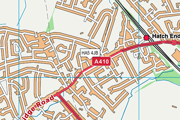 HA5 4JB map - OS VectorMap District (Ordnance Survey) HA5 4JB map - OS VectorMap District (Ordnance Survey)
