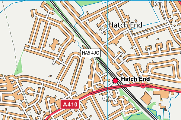 HA5 4JG map - OS VectorMap District (Ordnance Survey) HA5 4JG map - OS VectorMap District (Ordnance Survey)