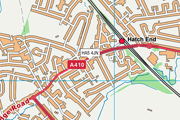 HA5 4JN map - OS VectorMap District (Ordnance Survey) HA5 4JN map - OS VectorMap District (Ordnance Survey)