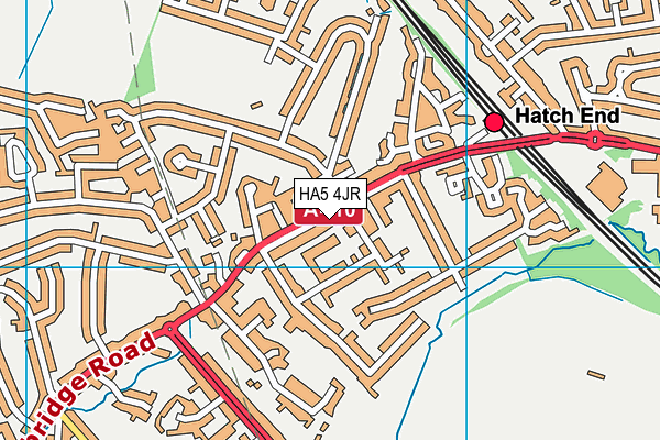 HA5 4JR map - OS VectorMap District (Ordnance Survey) HA5 4JR map - OS VectorMap District (Ordnance Survey)