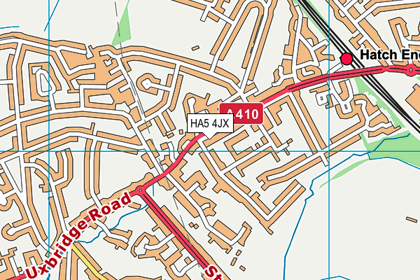 HA5 4JX map - OS VectorMap District (Ordnance Survey) HA5 4JX map - OS VectorMap District (Ordnance Survey)