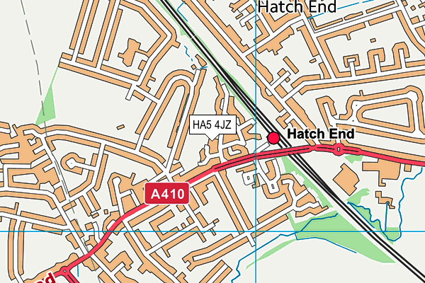 HA5 4JZ map - OS VectorMap District (Ordnance Survey) HA5 4JZ map - OS VectorMap District (Ordnance Survey)