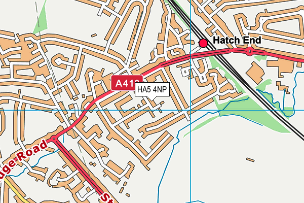 HA5 4NP map - OS VectorMap District (Ordnance Survey)