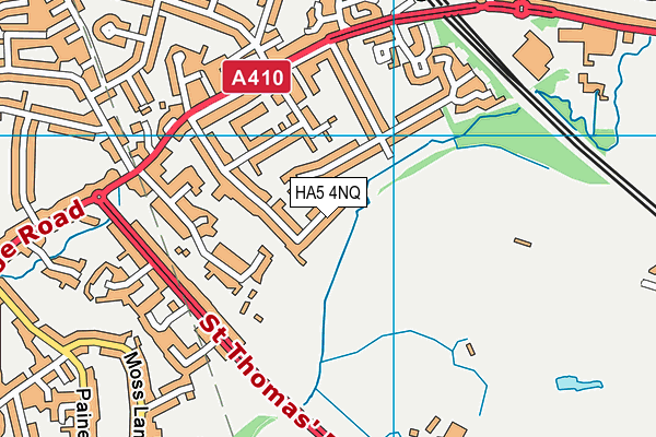 HA5 4NQ map - OS VectorMap District (Ordnance Survey) HA5 4NQ map - OS VectorMap District (Ordnance Survey)