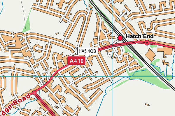 HA5 4QB map - OS VectorMap District (Ordnance Survey) HA5 4QB map - OS VectorMap District (Ordnance Survey)