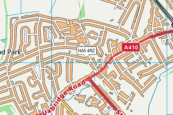 HA5 4RZ map - OS VectorMap District (Ordnance Survey) HA5 4RZ map - OS VectorMap District (Ordnance Survey)