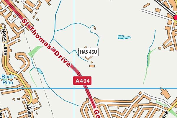 HA5 4SU map - OS VectorMap District (Ordnance Survey) HA5 4SU map - OS VectorMap District (Ordnance Survey)
