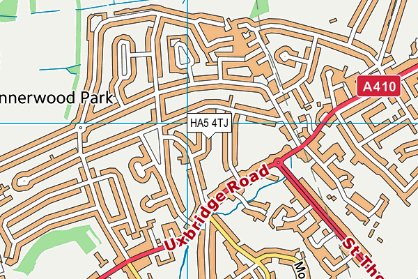 HA5 4TJ map - OS VectorMap District (Ordnance Survey) HA5 4TJ map - OS VectorMap District (Ordnance Survey)