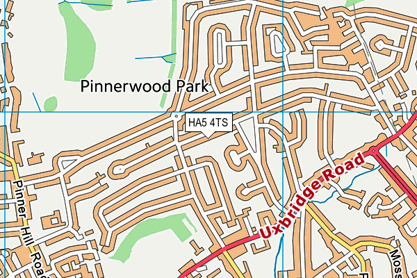 HA5 4TS map - OS VectorMap District (Ordnance Survey) HA5 4TS map - OS VectorMap District (Ordnance Survey)