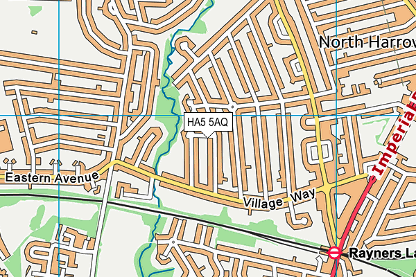 HA5 5AQ map - OS VectorMap District (Ordnance Survey) HA5 5AQ map - OS VectorMap District (Ordnance Survey)