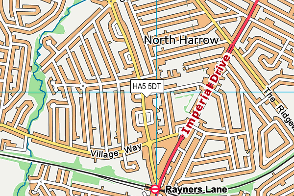 HA5 5DT map - OS VectorMap District (Ordnance Survey) HA5 5DT map - OS VectorMap District (Ordnance Survey)