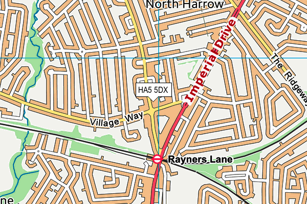 HA5 5DX map - OS VectorMap District (Ordnance Survey) HA5 5DX map - OS VectorMap District (Ordnance Survey)
