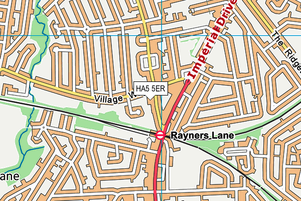 HA5 5ER map - OS VectorMap District (Ordnance Survey) HA5 5ER map - OS VectorMap District (Ordnance Survey)