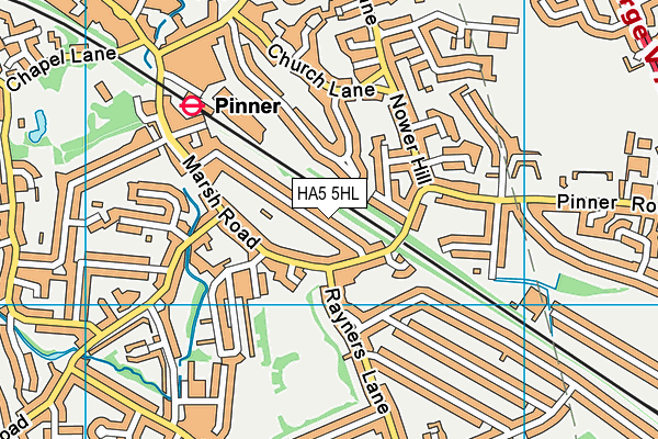 HA5 5HL map - OS VectorMap District (Ordnance Survey) HA5 5HL map - OS VectorMap District (Ordnance Survey)