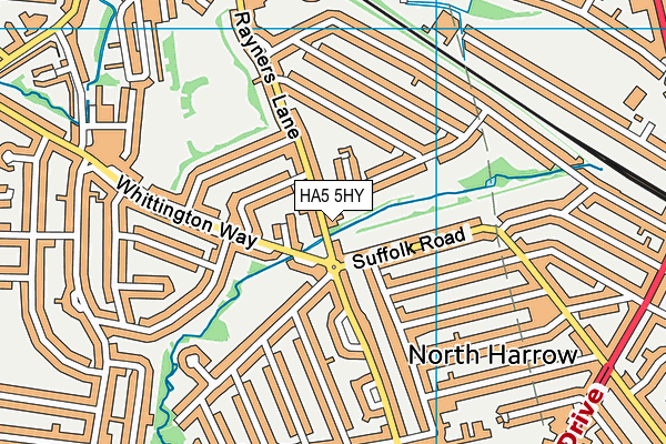 HA5 5HY map - OS VectorMap District (Ordnance Survey) HA5 5HY map - OS VectorMap District (Ordnance Survey)