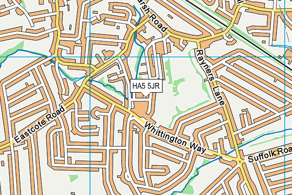 HA5 5JR map - OS VectorMap District (Ordnance Survey) HA5 5JR map - OS VectorMap District (Ordnance Survey)