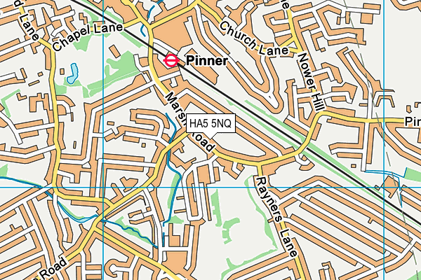 HA5 5NQ map - OS VectorMap District (Ordnance Survey) HA5 5NQ map - OS VectorMap District (Ordnance Survey)
