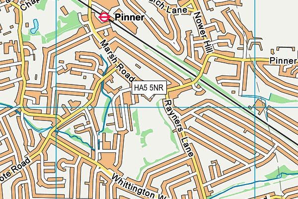 HA5 5NR map - OS VectorMap District (Ordnance Survey) HA5 5NR map - OS VectorMap District (Ordnance Survey)