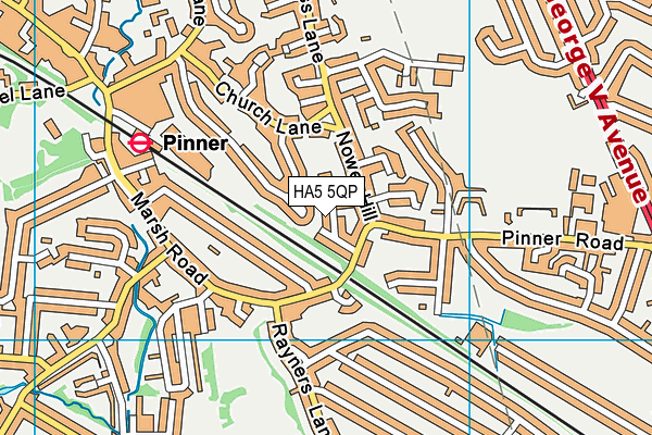 HA5 5QP map - OS VectorMap District (Ordnance Survey) HA5 5QP map - OS VectorMap District (Ordnance Survey)