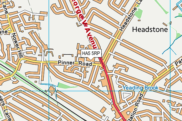 HA5 5RP map - OS VectorMap District (Ordnance Survey) HA5 5RP map - OS VectorMap District (Ordnance Survey)