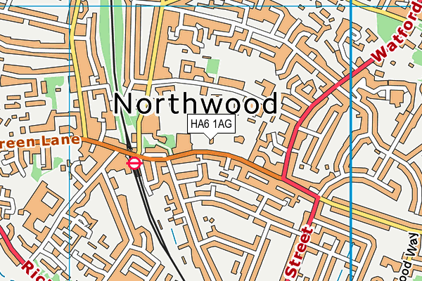 HA6 1AG map - OS VectorMap District (Ordnance Survey) HA6 1AG map - OS VectorMap District (Ordnance Survey)